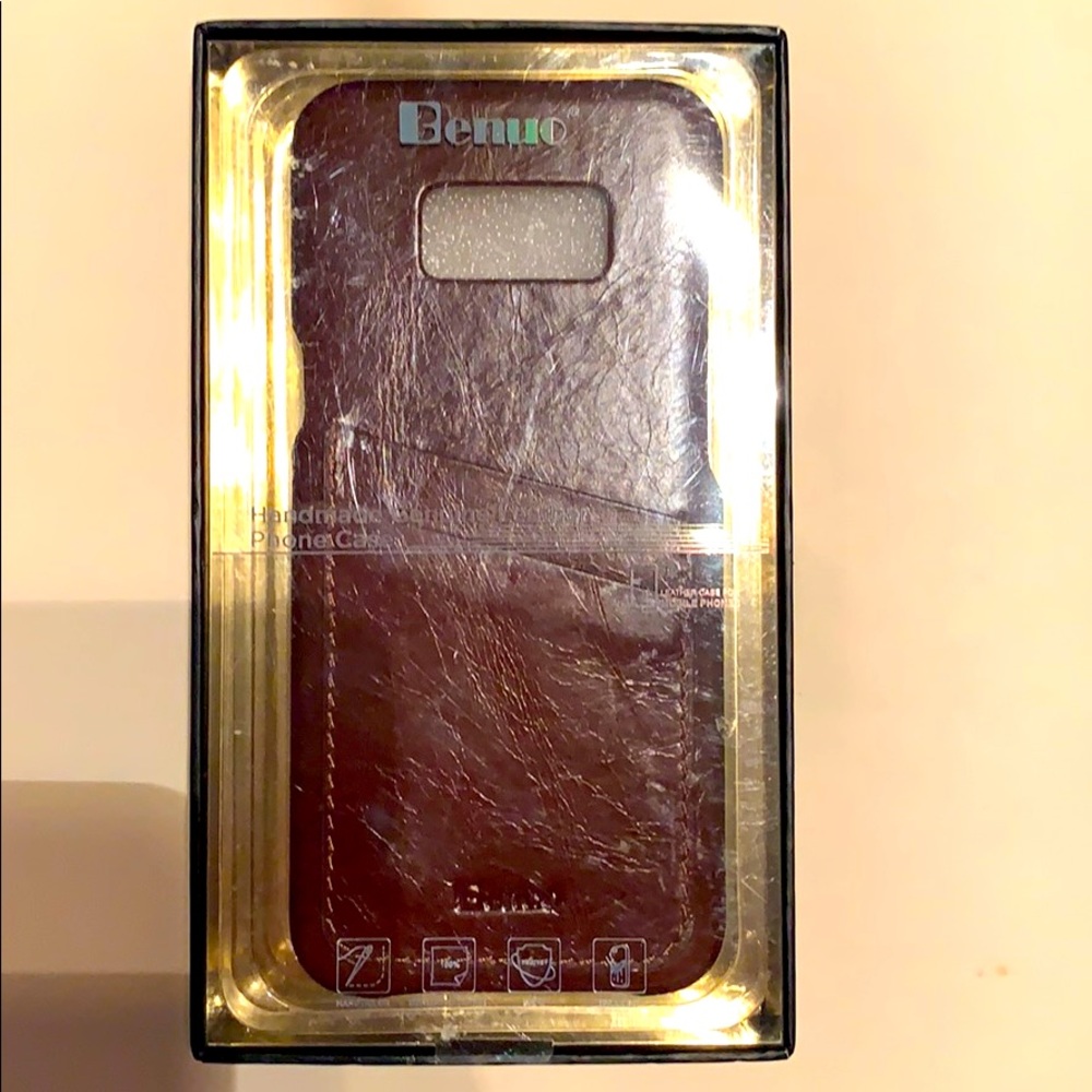 Galaxy S8 Plus Leather Case Brown